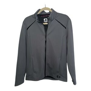 Men's OGIO Tarmac Grey Exaction OG725 Full-Zip Soft Shell Jacket Sz M